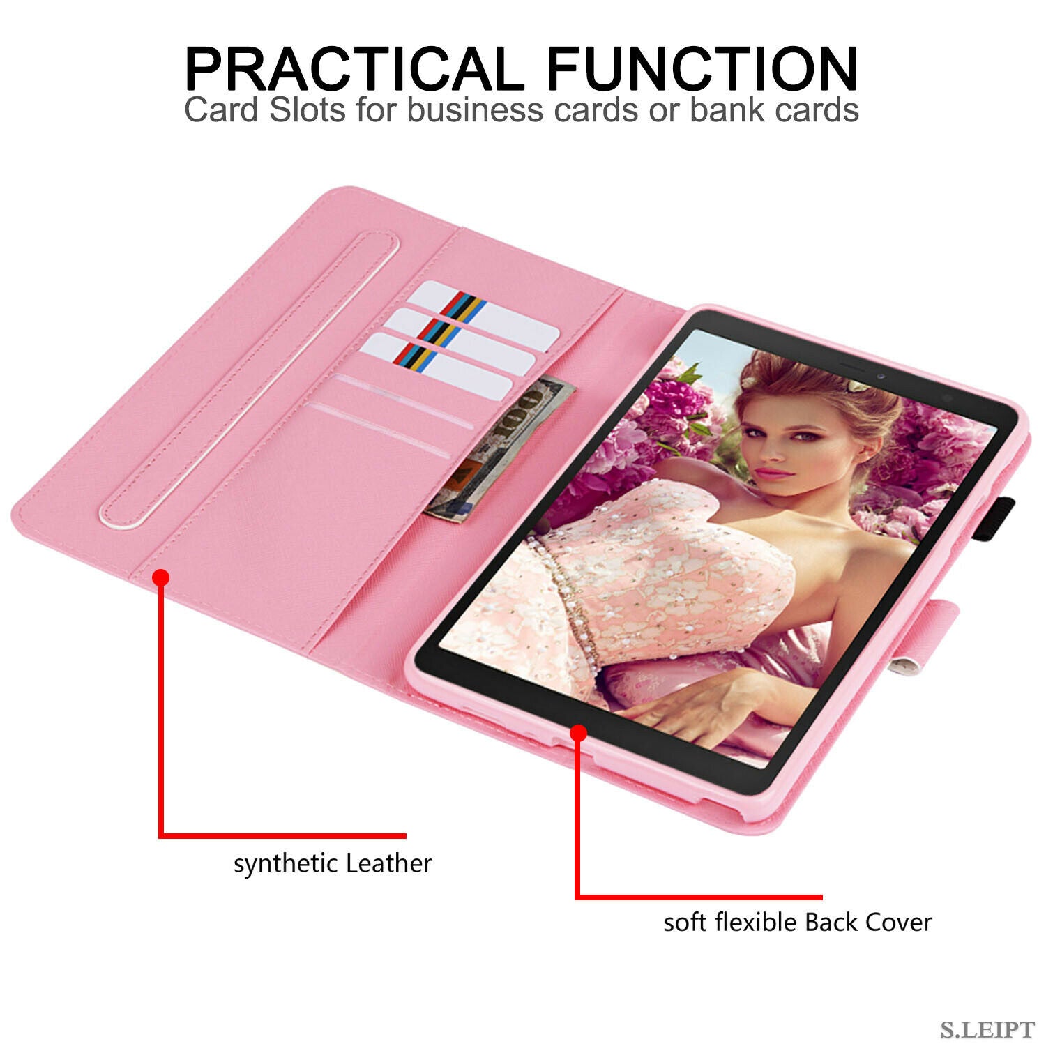 For Samsung Galaxy Tab S5e 10.5 T720 T725 Tablet Smart Case Leather Stand Cover