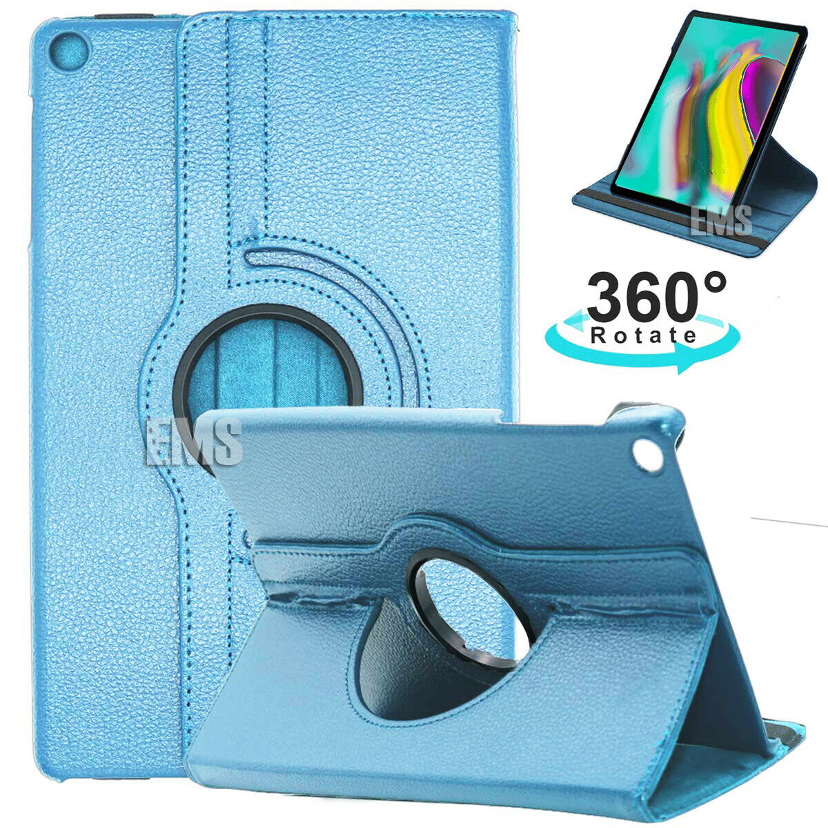 Samsung Galaxy Tab S5e 10.5 T720 T725 Smart Case 360 Degree Rotating Stand Cover