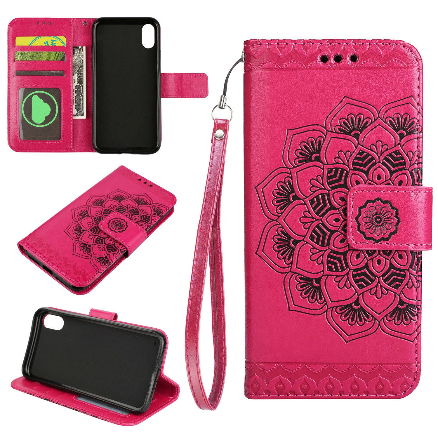 Leather Wallet Case Flip Stand Phone Case Cover For iPhone XR