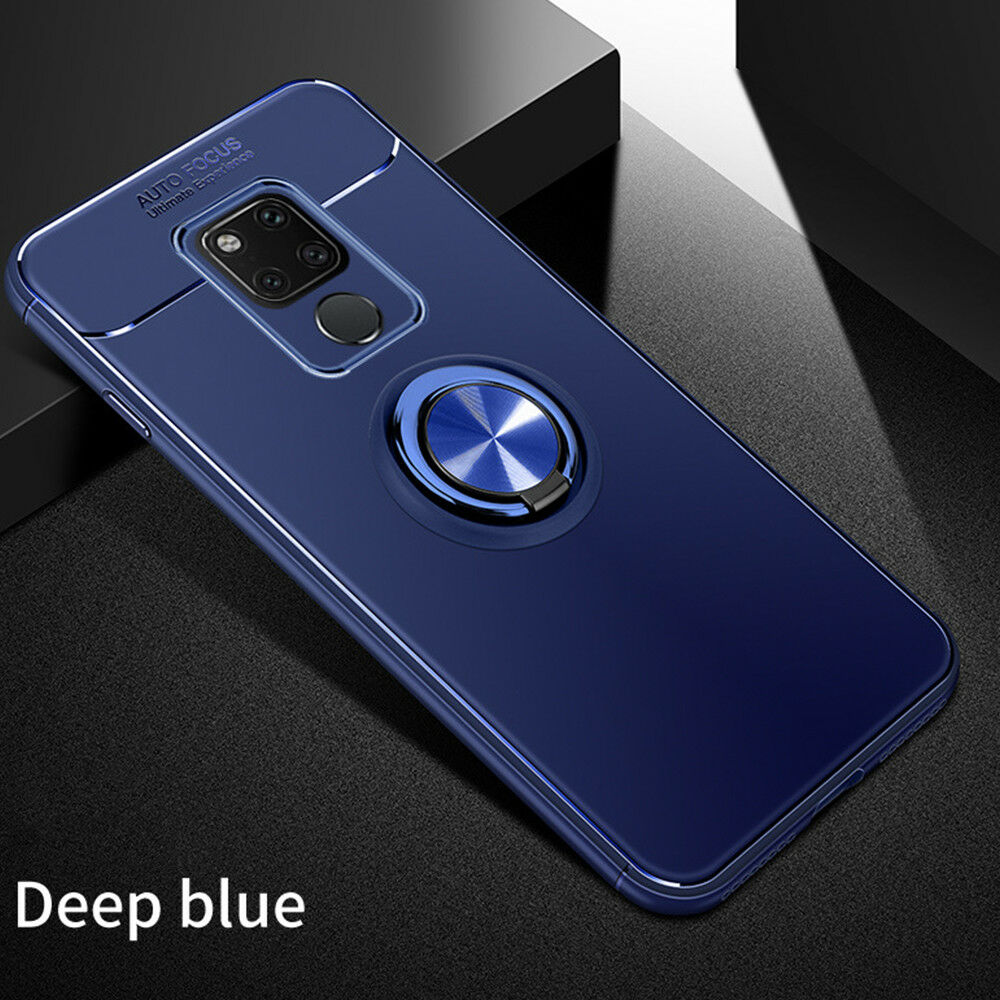 Mate 20 Pro Case Magnetic Car Mount Soft TPU Ring Holder Kickstand Cover Huawei