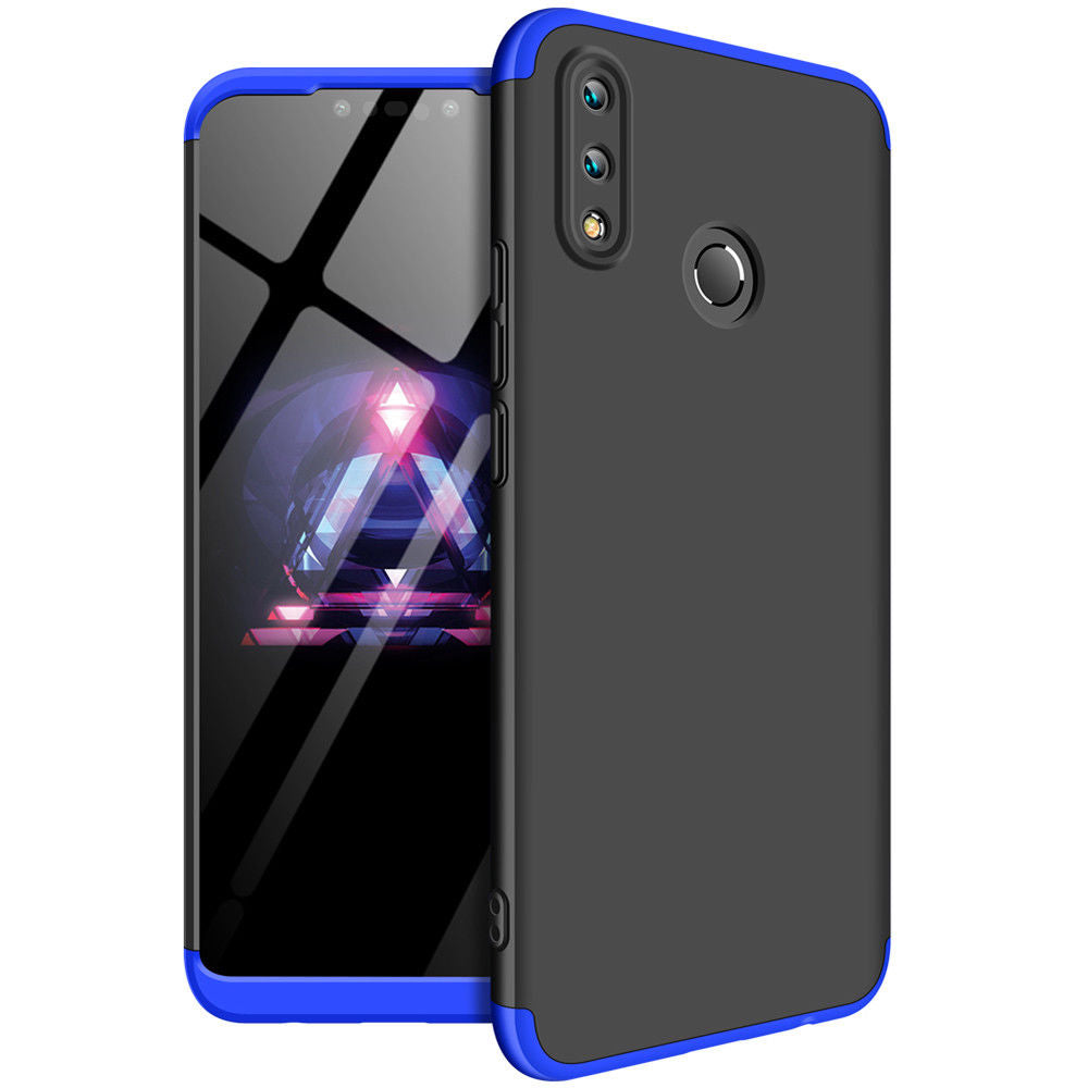 360° Full Tough Cover Shockproof Heavy Duty Bumper Armor Case For Huawei Nova 3i-Blue Black