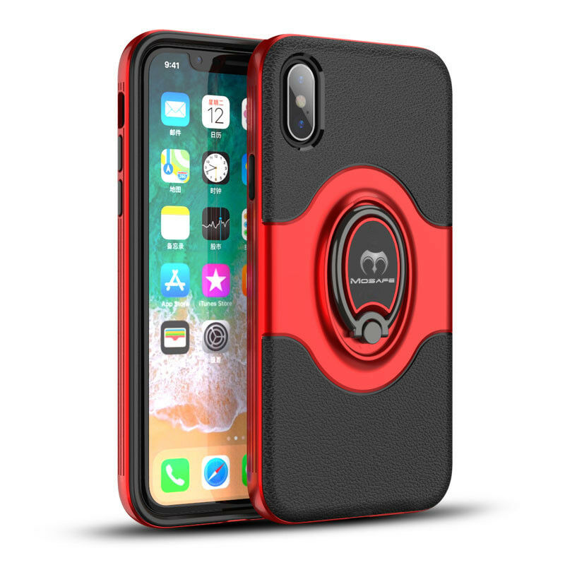 iPhone XR Ring Magnetic Shockproof Hybrid TPU Bumper Case