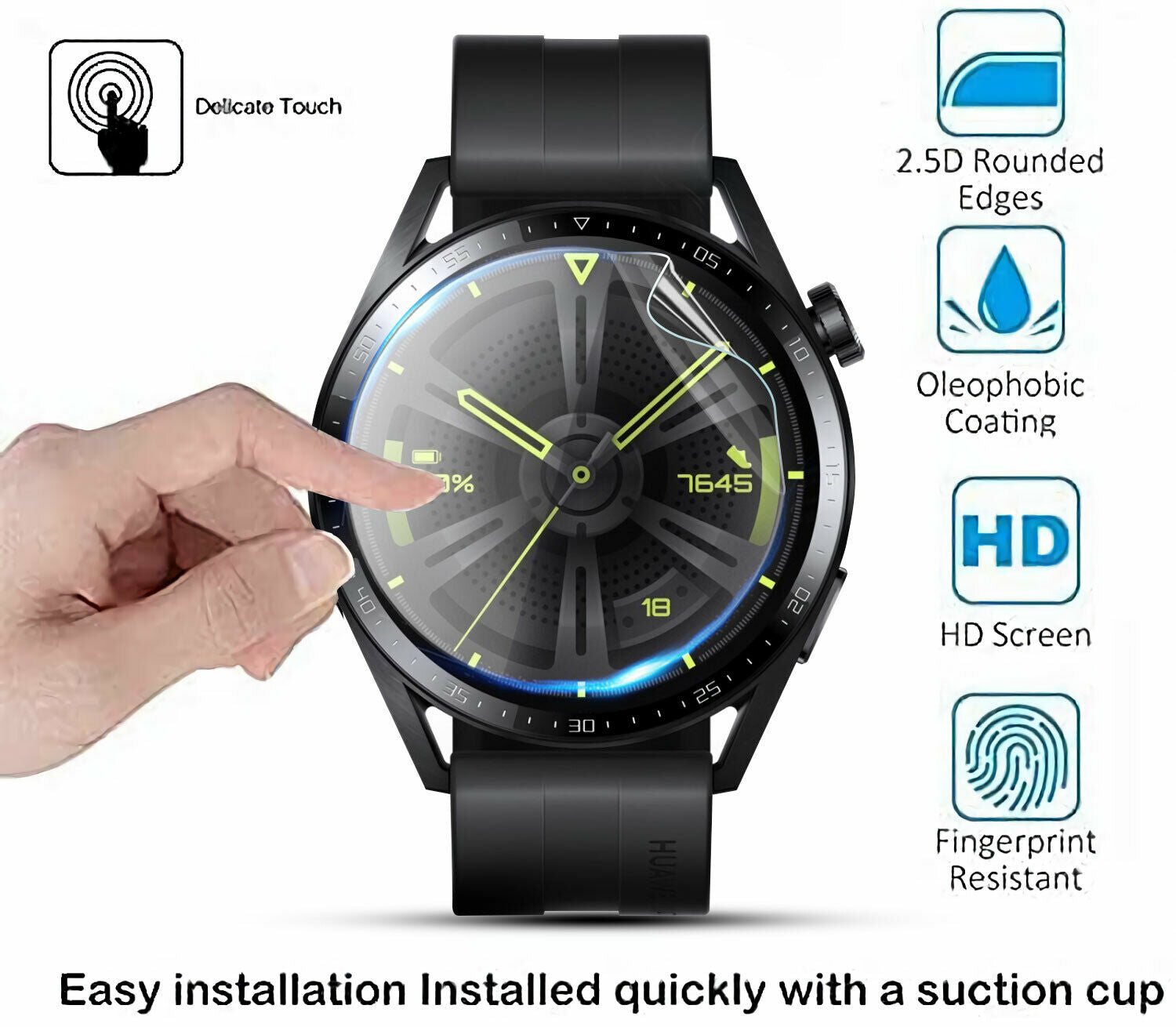 For Huawei Watch GT 3 Active Classic 42 46mm Hydrogel Screen Protector Glass Film