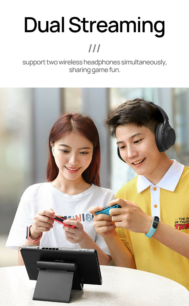 For Nintendo Switch Bluetooth Adapter Wireless Bluetooth Audio Transmitter