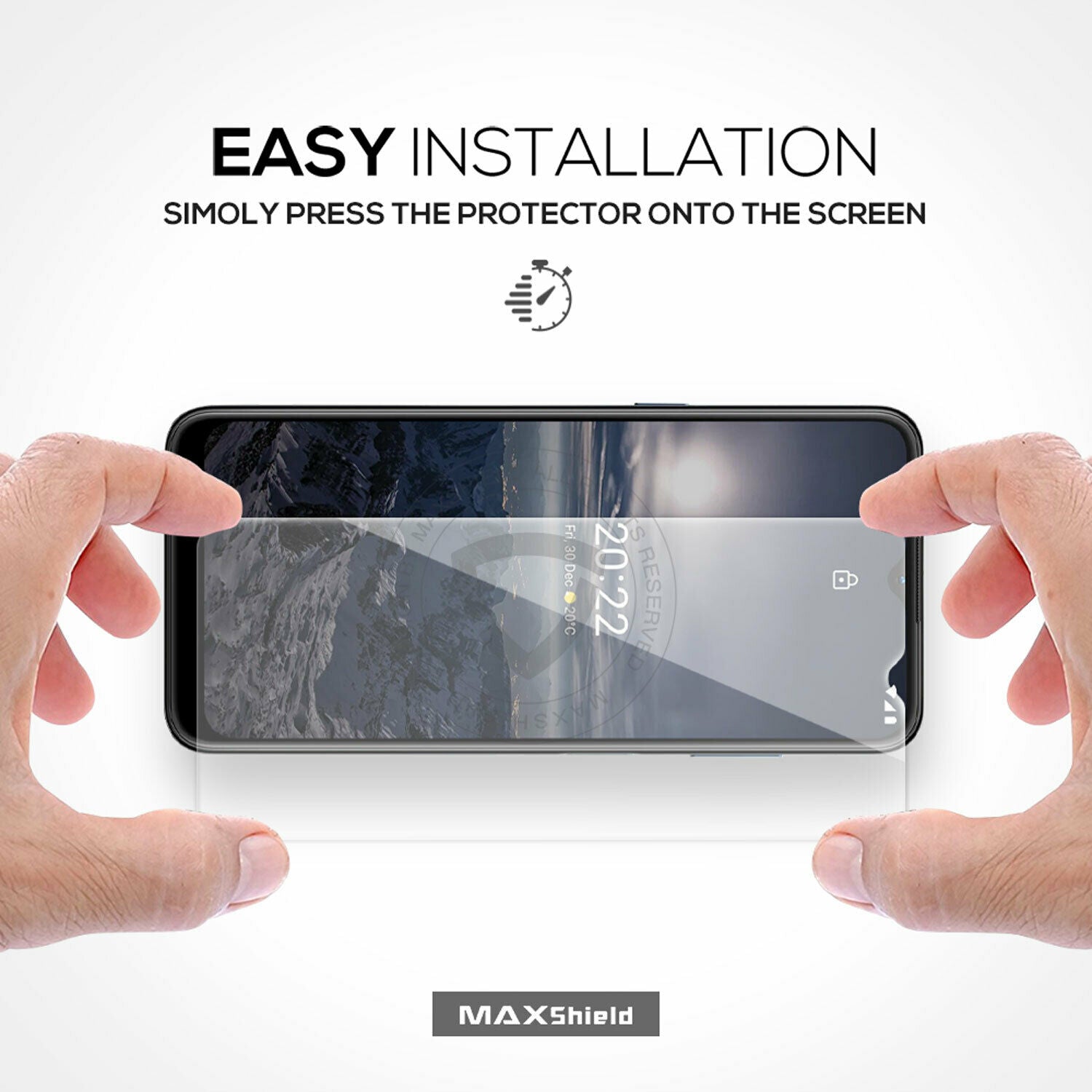 MAXSHIELD For Nokia XR20 5G G21 G20 Full Cover Tempered Glass Screen Protector