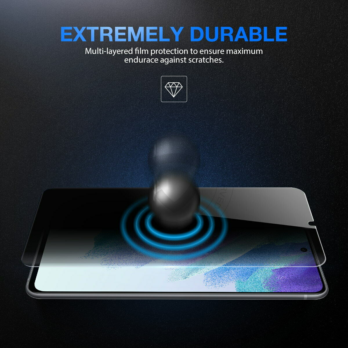 For Galaxy S21 FE 5G Full Cover Temered Glass Screen Protector Anti Spy Privacy