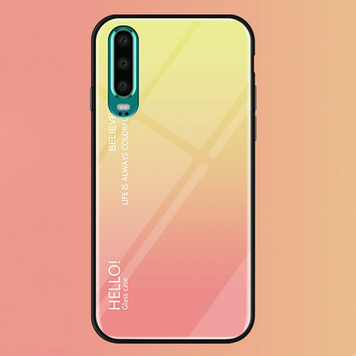 For Huawei Nova 3i Case Shockproof Tempered Glass Bumper Slim Cover-Rose