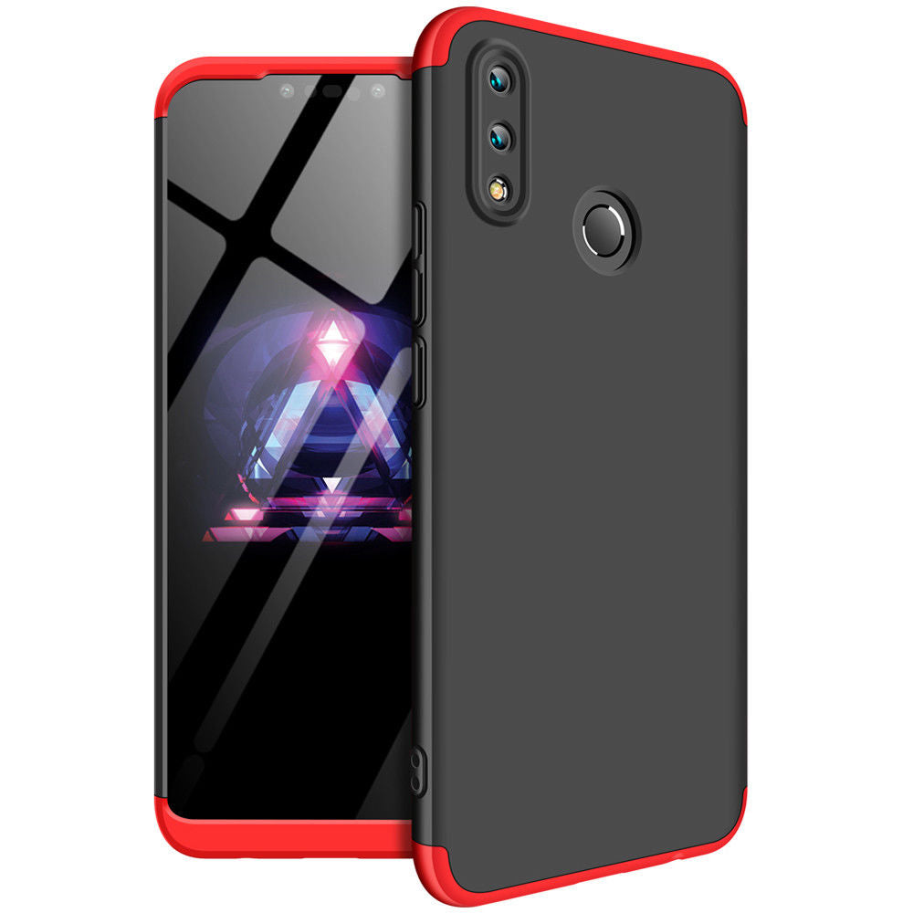 360° Full Tough Cover Shockproof Heavy Duty Bumper Armor Case For Huawei Nova 3i-Red Black