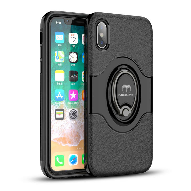 iPhone XR Ring Magnetic Shockproof Hybrid TPU Bumper Case