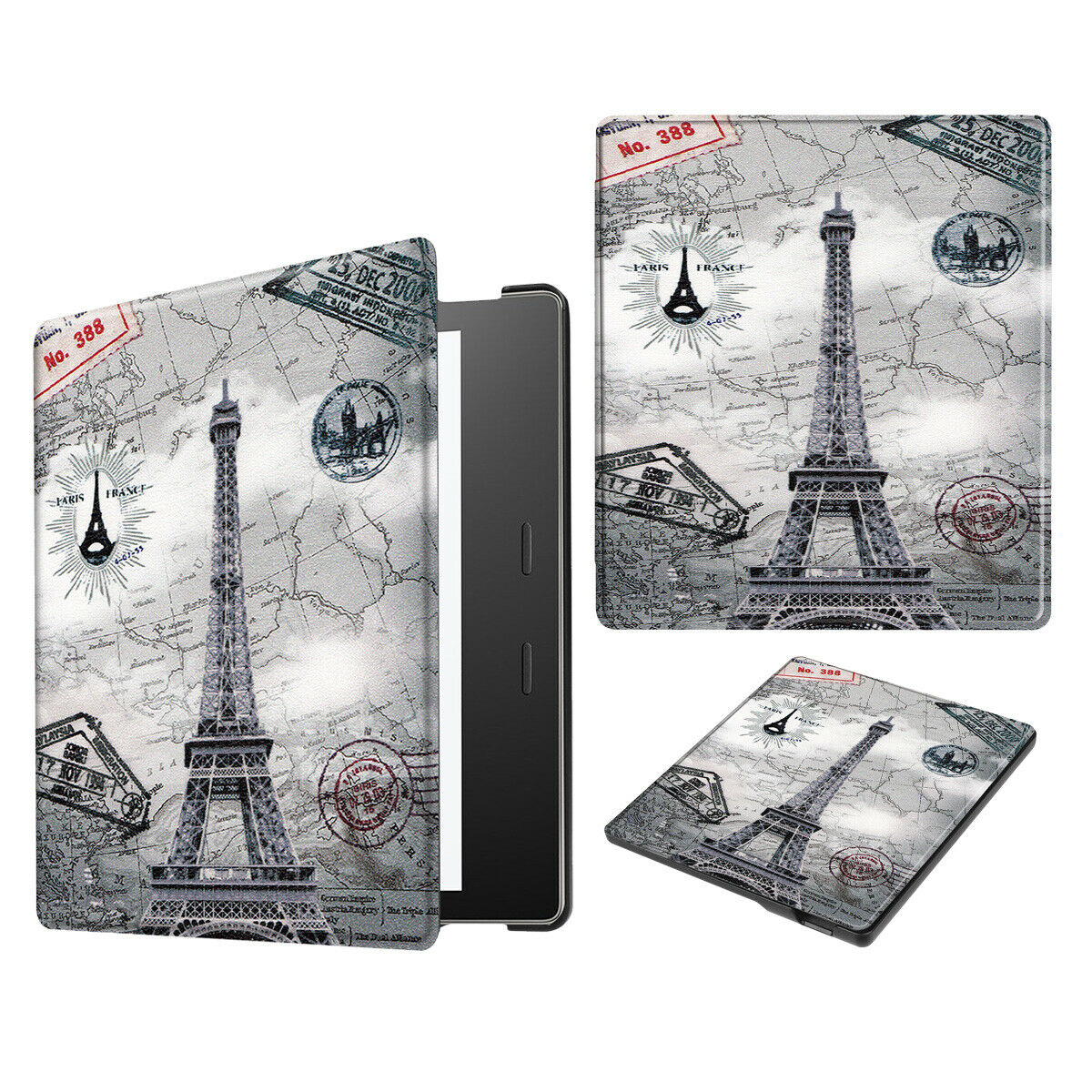 For New Amazon All New Kindle 2019 Gen Painting Leather Smart Cover--Marble