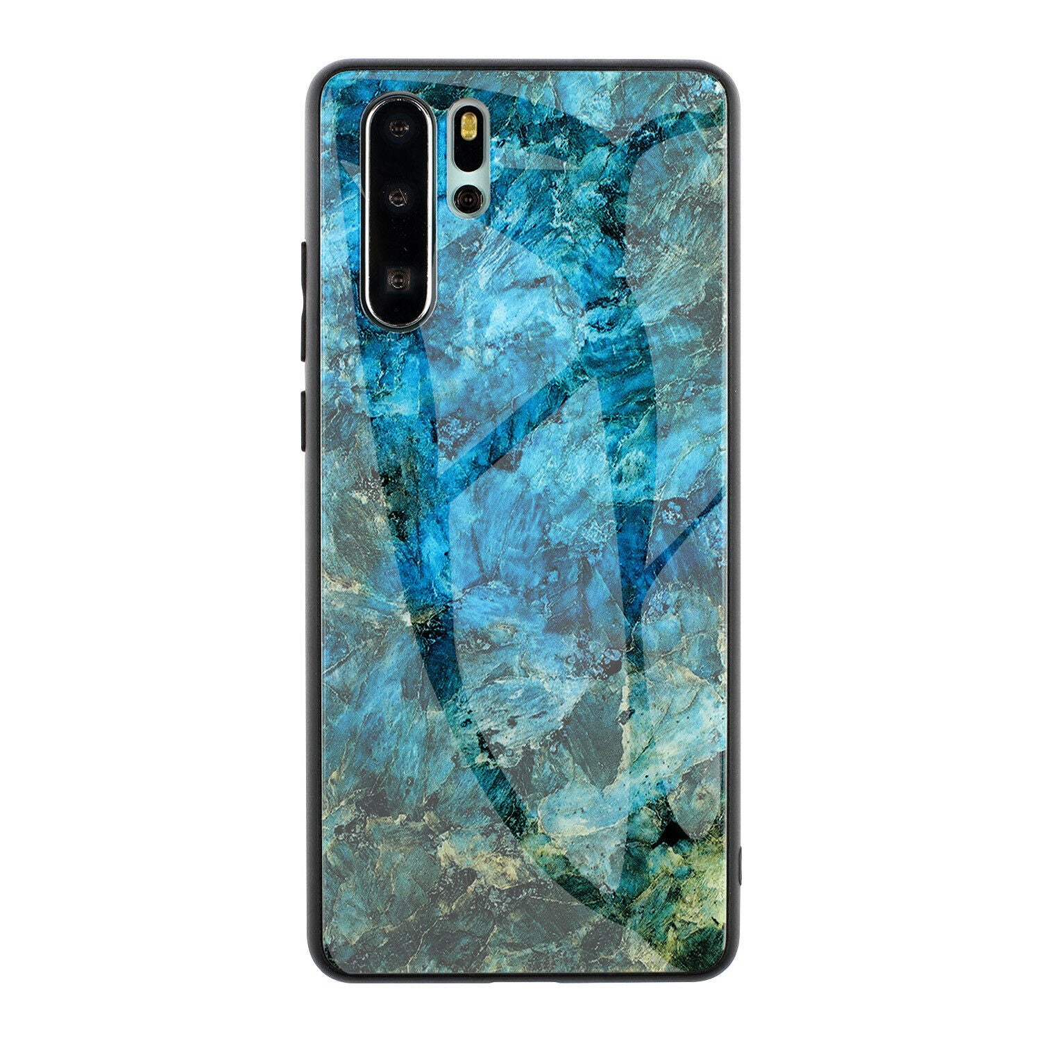 For Samsung Note 10 Case Tempered Glass Back TPU Protective Hard Cover