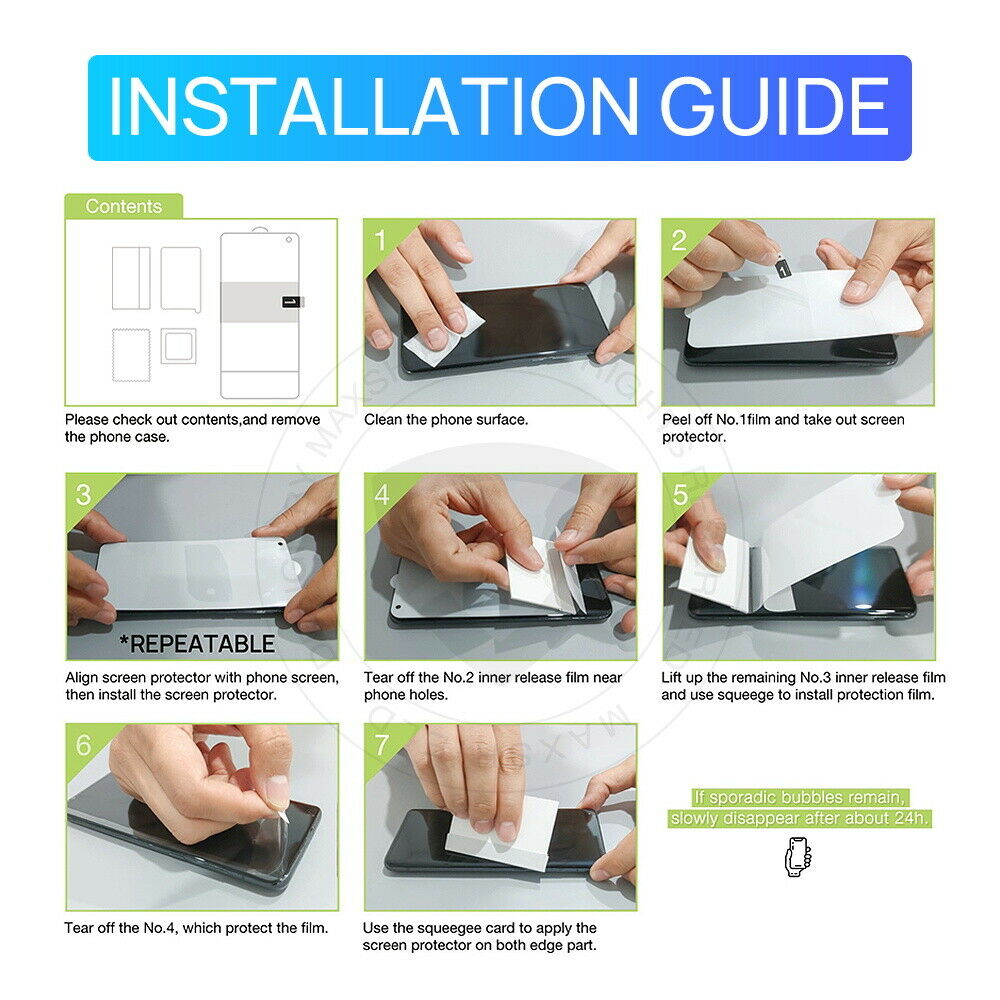 3X For Google Pixel 6A Clear Hydrogel Full Coverage Screen Protector Film