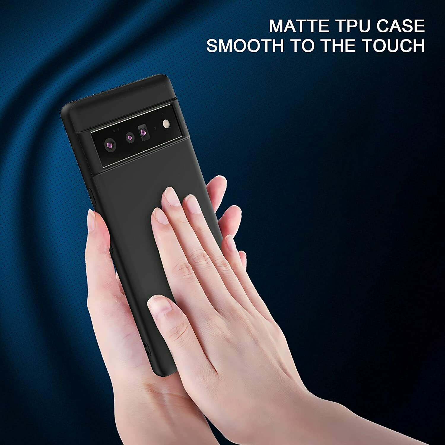 For Google Pixel 6A Case Silicone TPU Shockproof Soft Cover Screen Protector