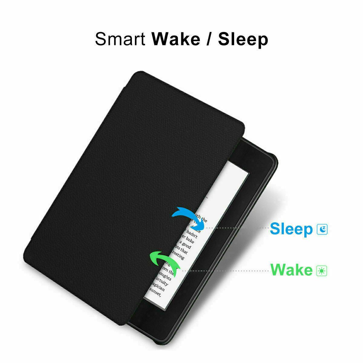 Amazon KINDLE Paperwhite 10th Flip Leather Folio Case Cover Slim Magnetic-Mint