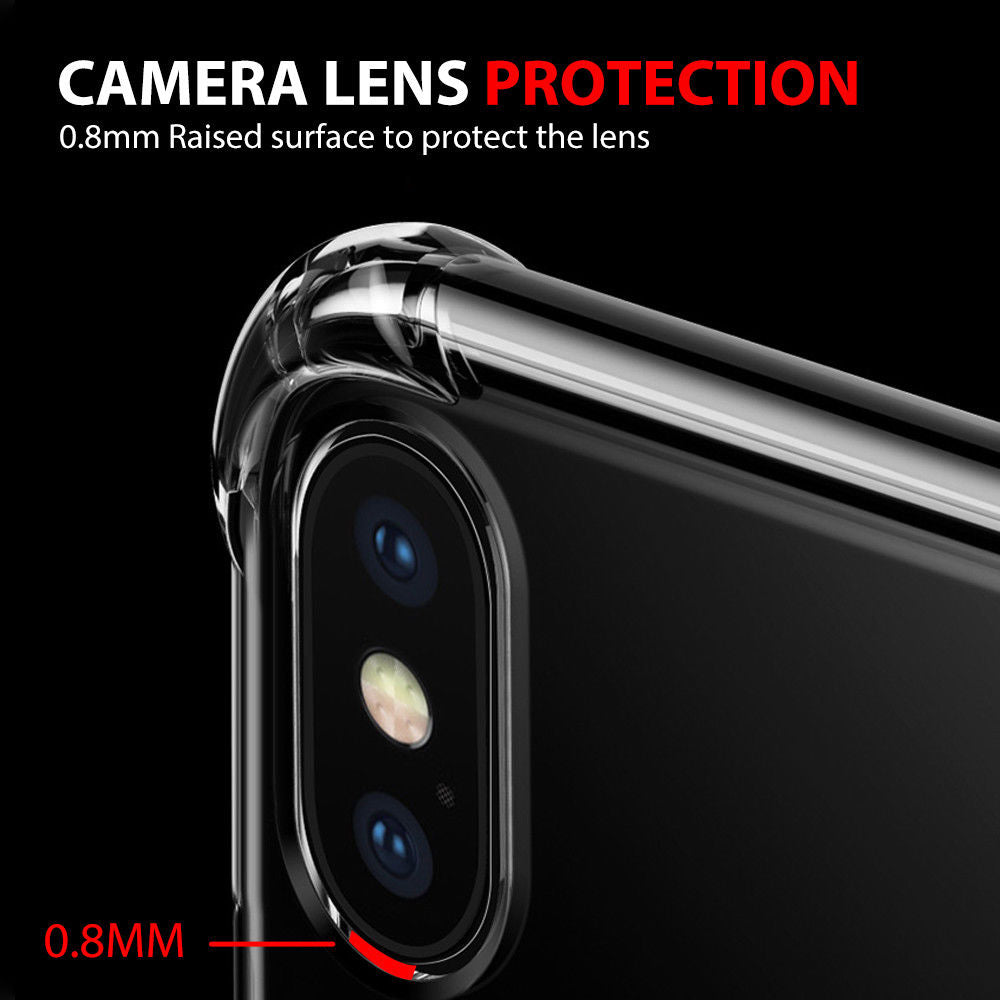 iPhone XR Ultra Clear Shockproof Bumper Back Case Cover