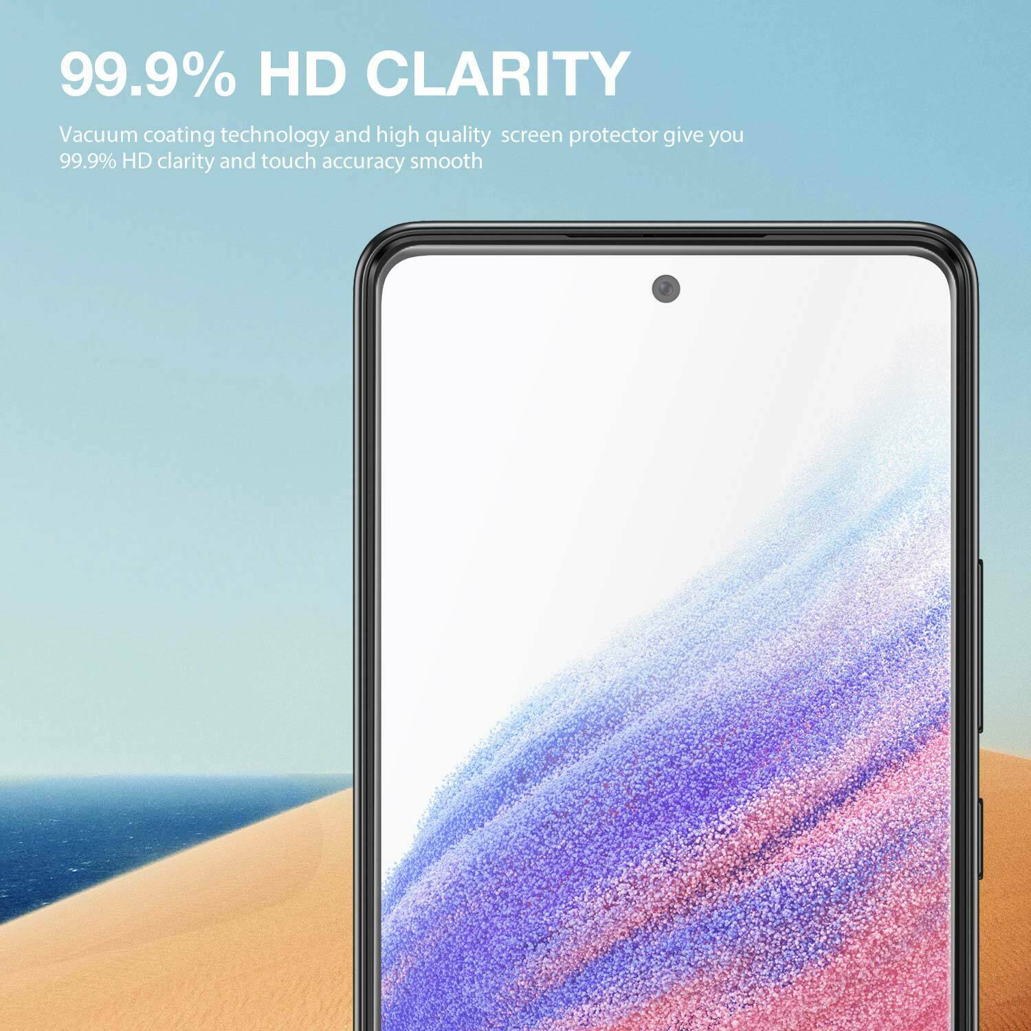 For Samsung Galaxy A53 5G Tempered Glass Full Cover Lens Camera Screen Protector