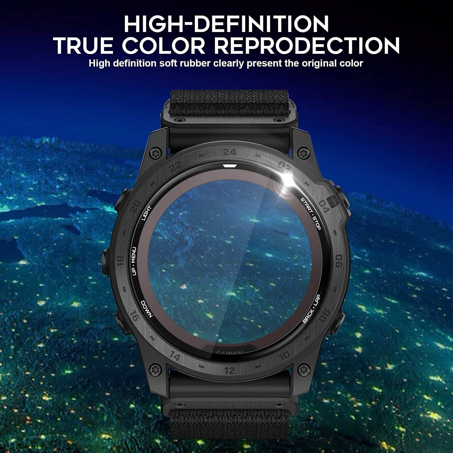 3x For Garmin Tactix 7 Pro 3D Screen Protector Full Cover Hydrogel Film Cable