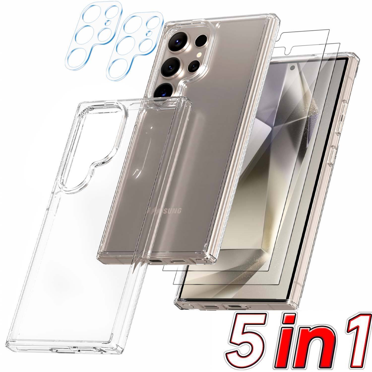 For Galaxy S24 Plus Ultra 5G Case Shockproof Clear Slim Cover
