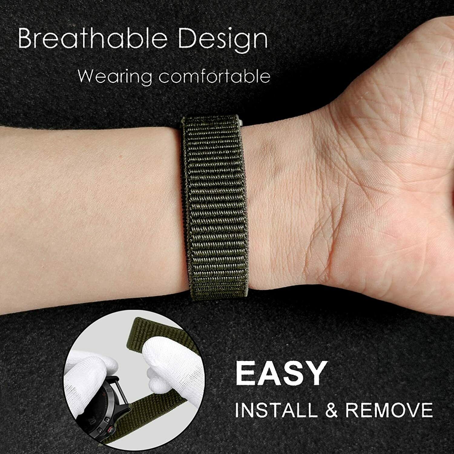 For Garmin Fenix 7 7X 7S 6 6S 6X PRO 5 5S 5X Plus Band Replacement Nulon Strap