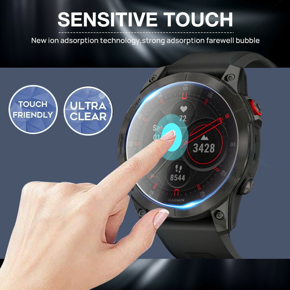 2X For Garmin Epix Gen 2 2nd Tempered Glass Screen Protector Gurad Cover 9H