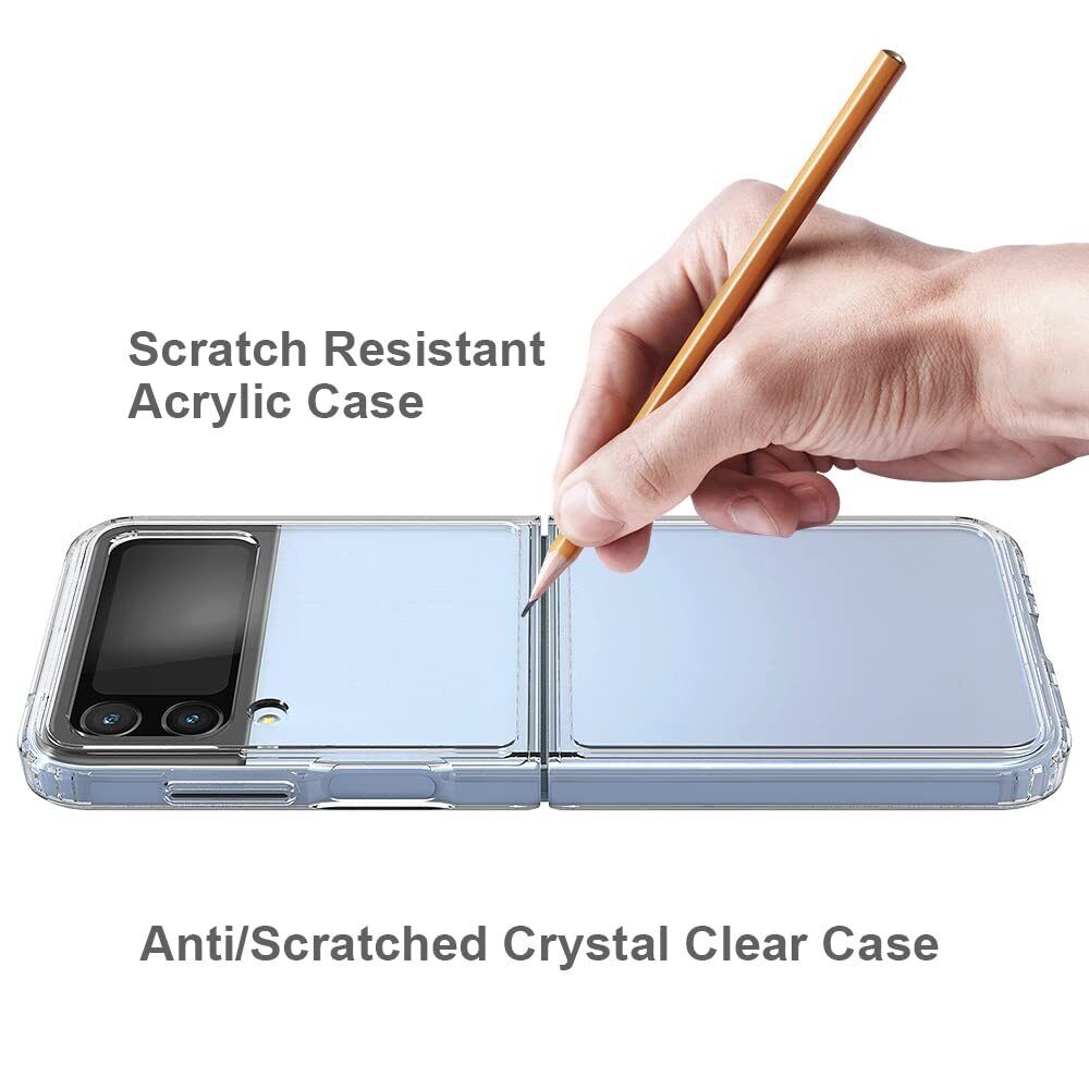 [Full SET] For Samsung Galaxy Z Flip 4 3 5G Case Shockproof Cover Screen Lens Protector