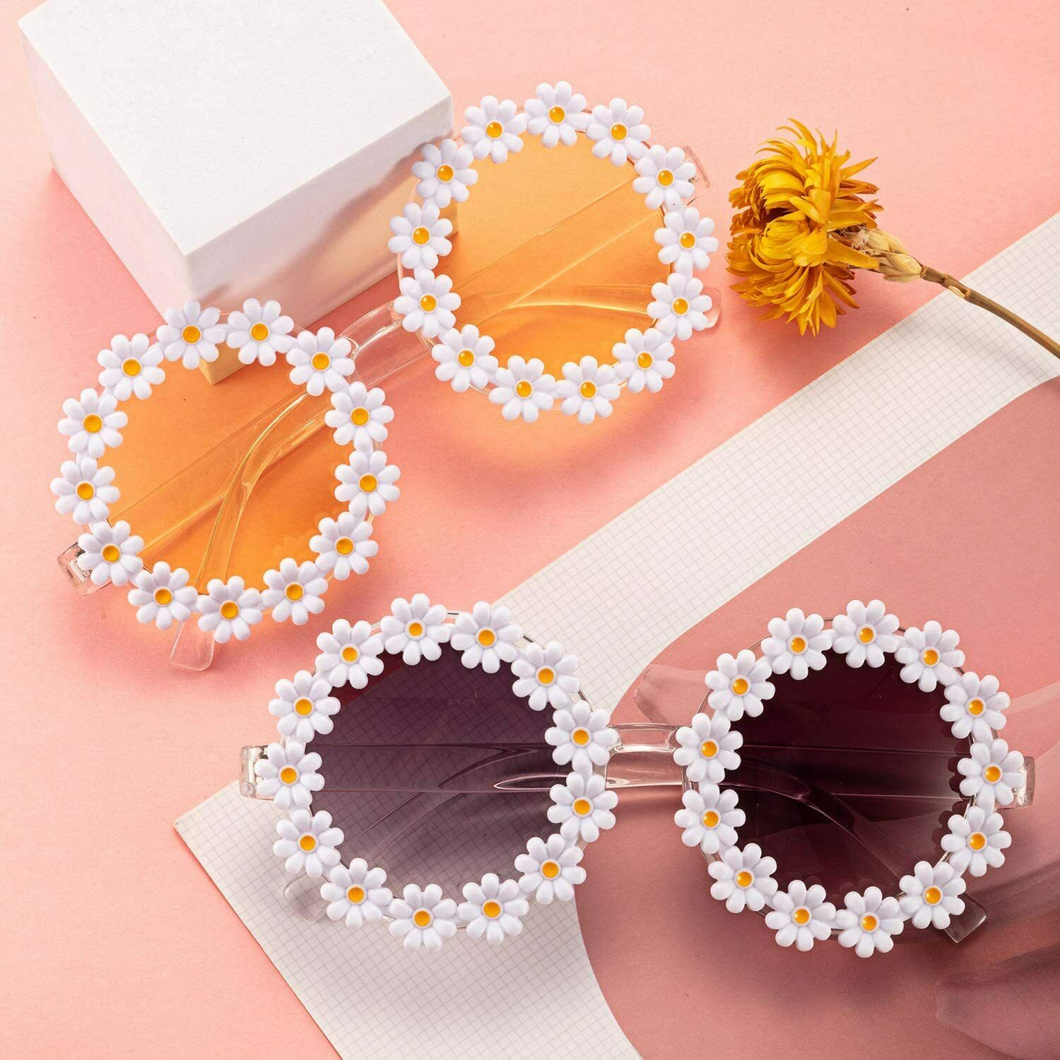 Fashion Women Vintage Cat Eye Sunglasses Retro Rapper Glasses Flower Goggles