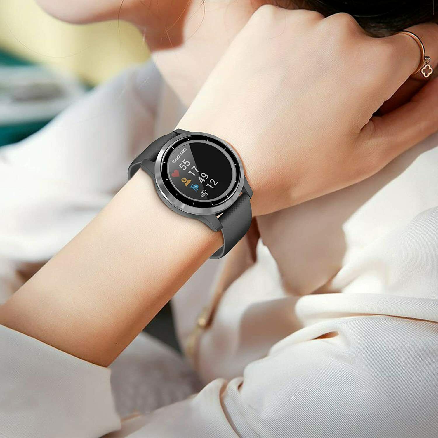 2/3x For Garmin Venu 2 2S Vivoactive 4 4S 3D Full Cover Glass Screen Protector