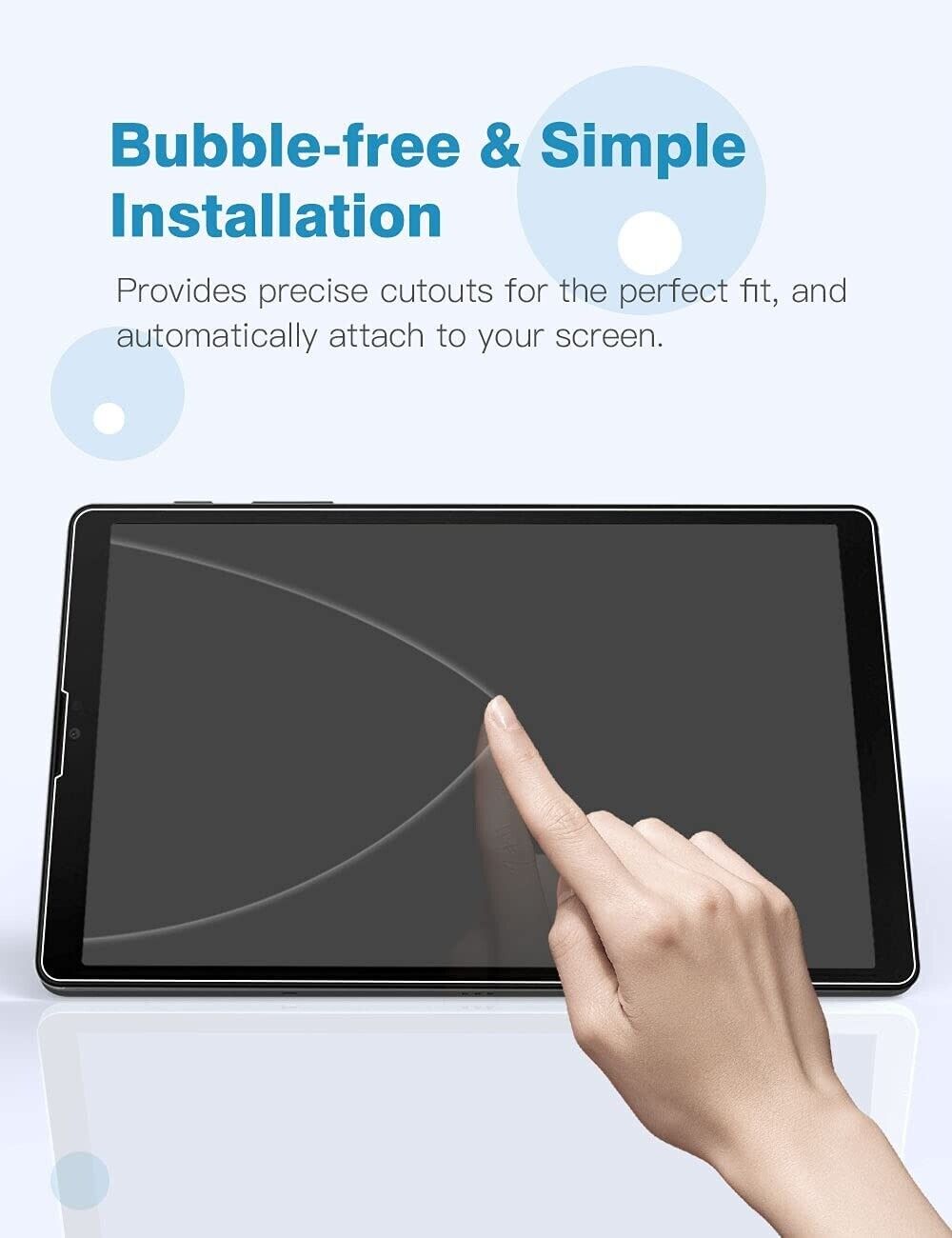 For Samsung Galaxy Tab A7 A7 Lite Tempered Glass Screen Protector Full Cover