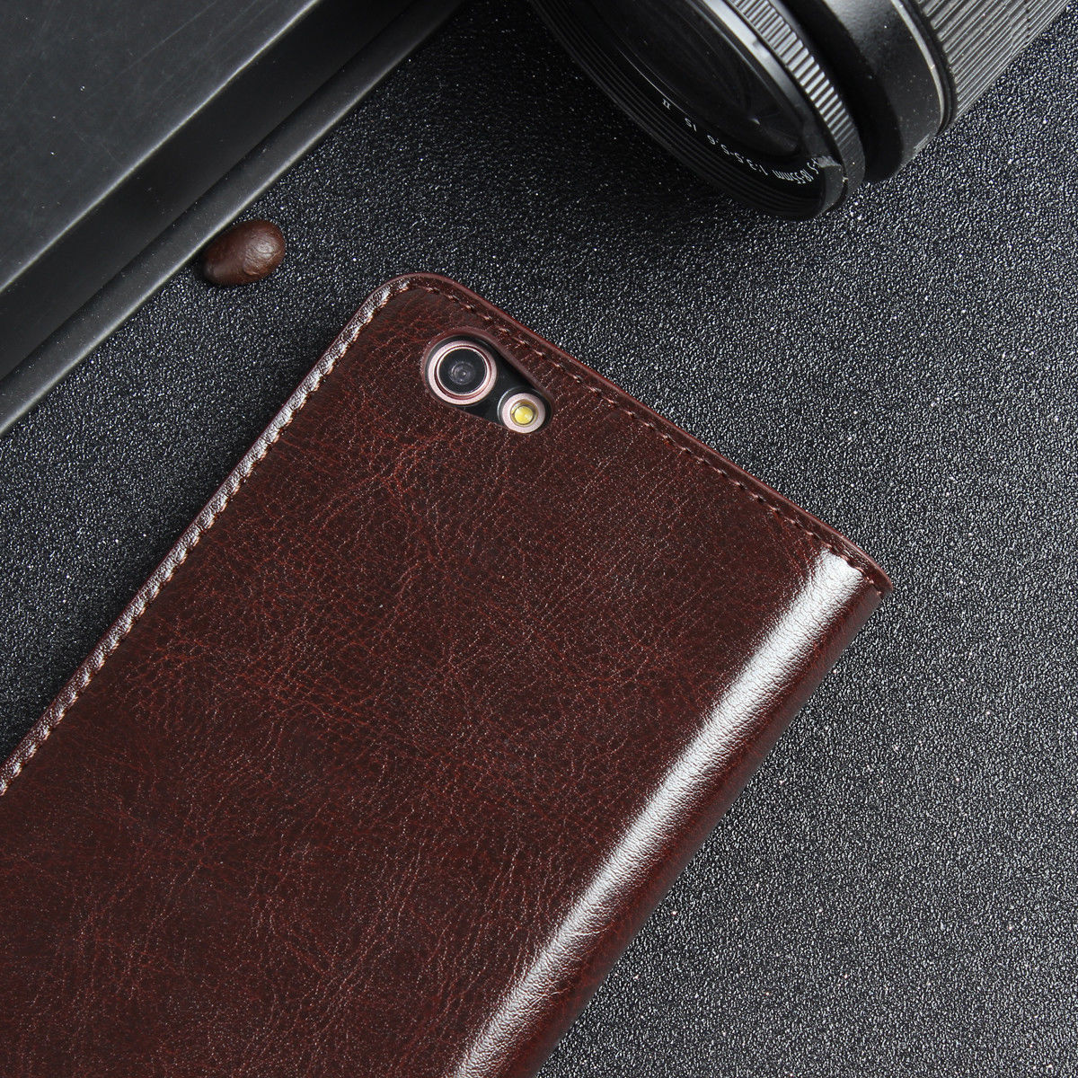 iPhone XR Luxury Flip Cover Wallet Card Leather Case
