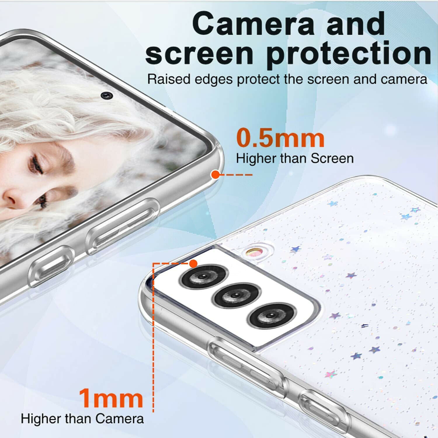 For Samsung Galaxy S22 Plus Ultra S21 FE Case Soft Clear Shockproof Slim Cover