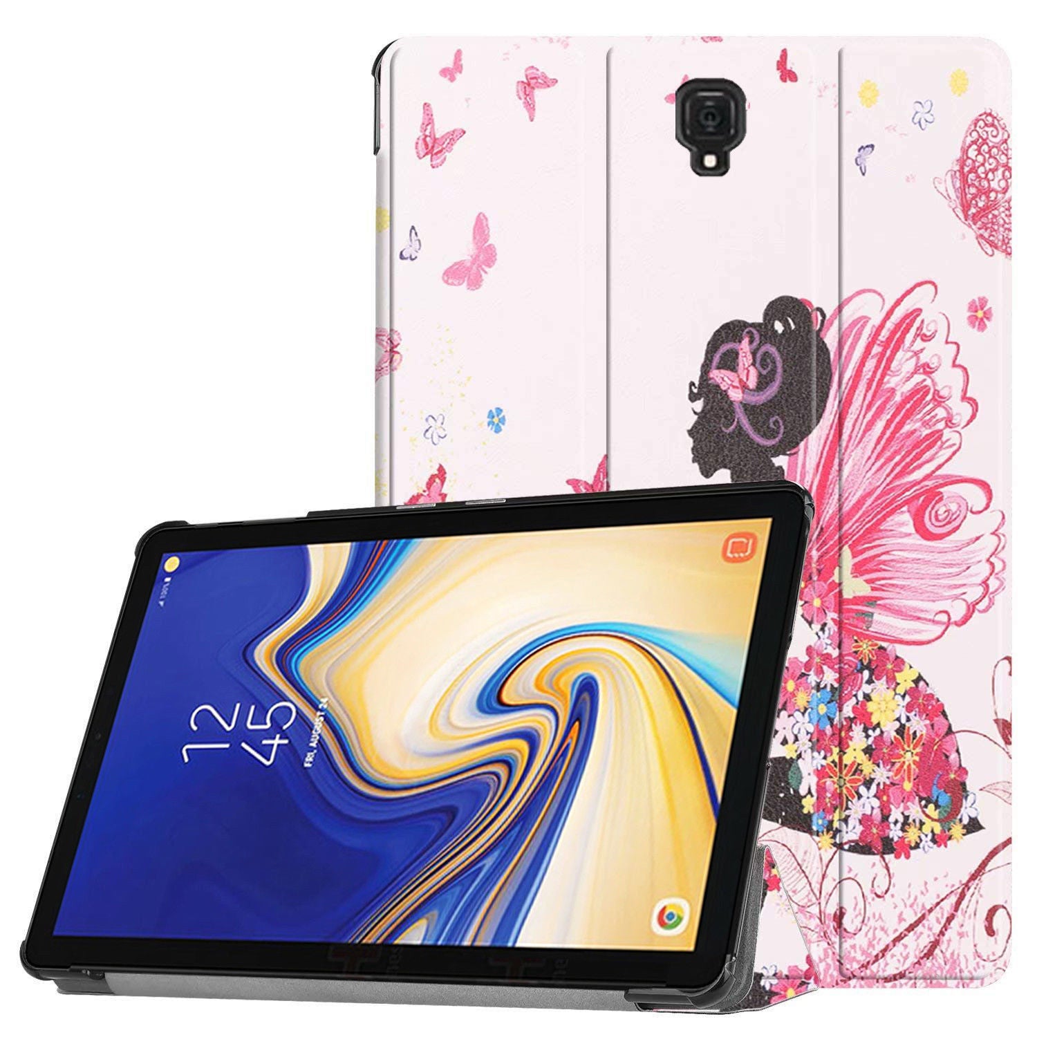 Magnetic Smart Leather Case Cover For Samsung Galaxy Tab A 8.0 2017-Butterfly