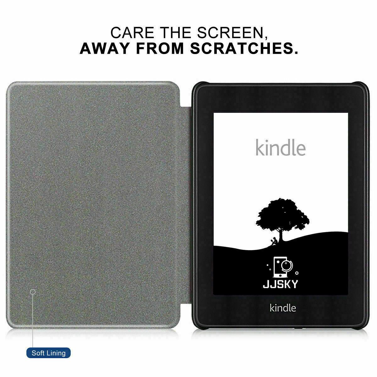 Amazon KINDLE Paperwhite 10th Flip Leather Folio Case Cover Slim Magnetic-Mint