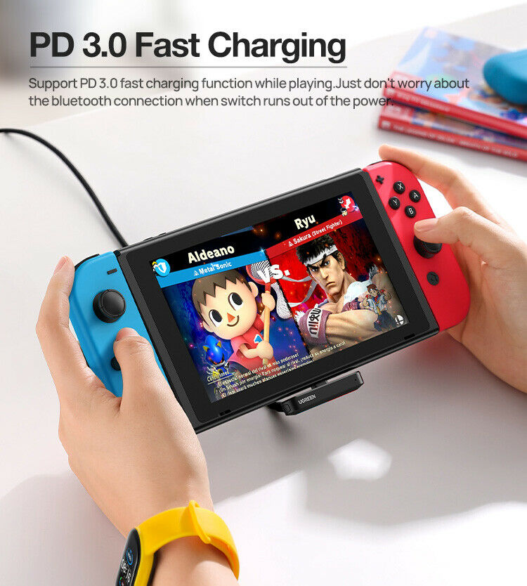 For Nintendo Switch Bluetooth Adapter Wireless Bluetooth Audio Transmitter