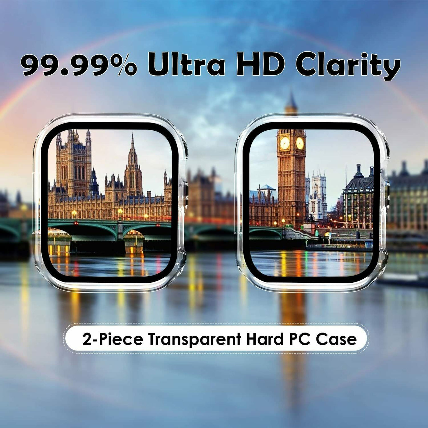 For Apple Watch 8 Case Full Cover Screen Protector