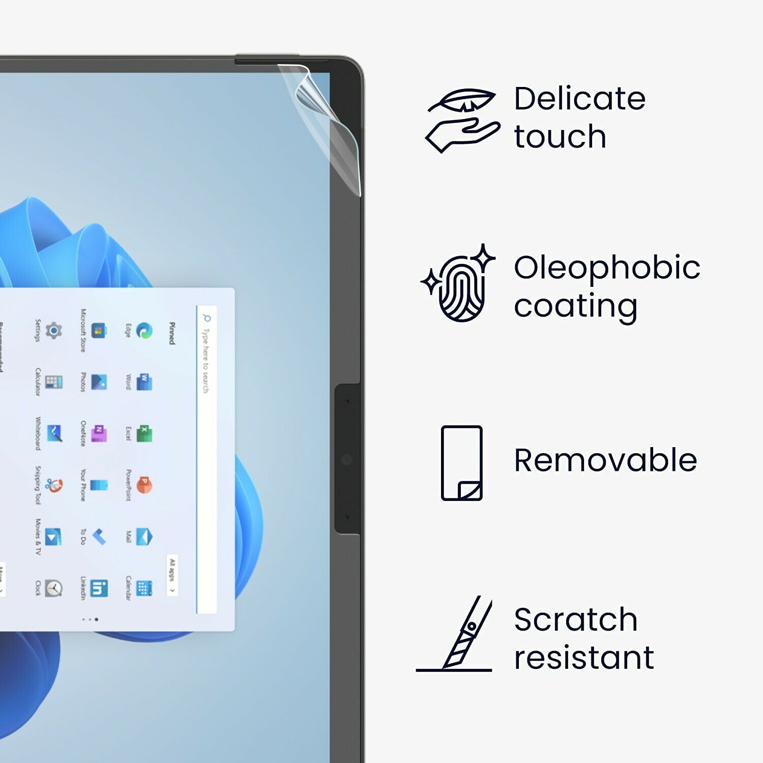 2X For Microsoft Surface Laptop 4 3 Full Cover Hydrogel Screen Protector Film