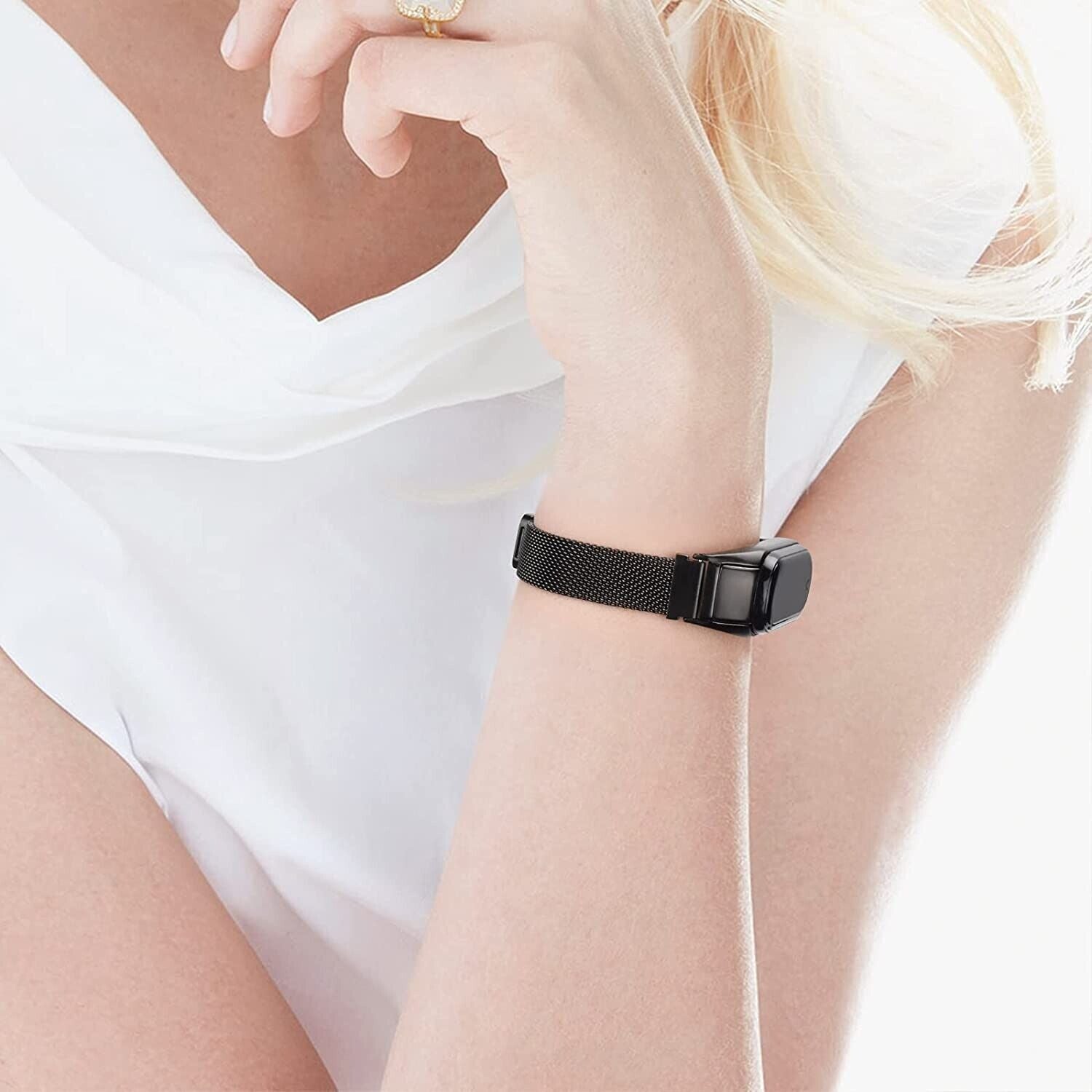 Wristband Strap Stainless Steel Replacement Metal Band For Xiaomi Mi Band 5 6 AU