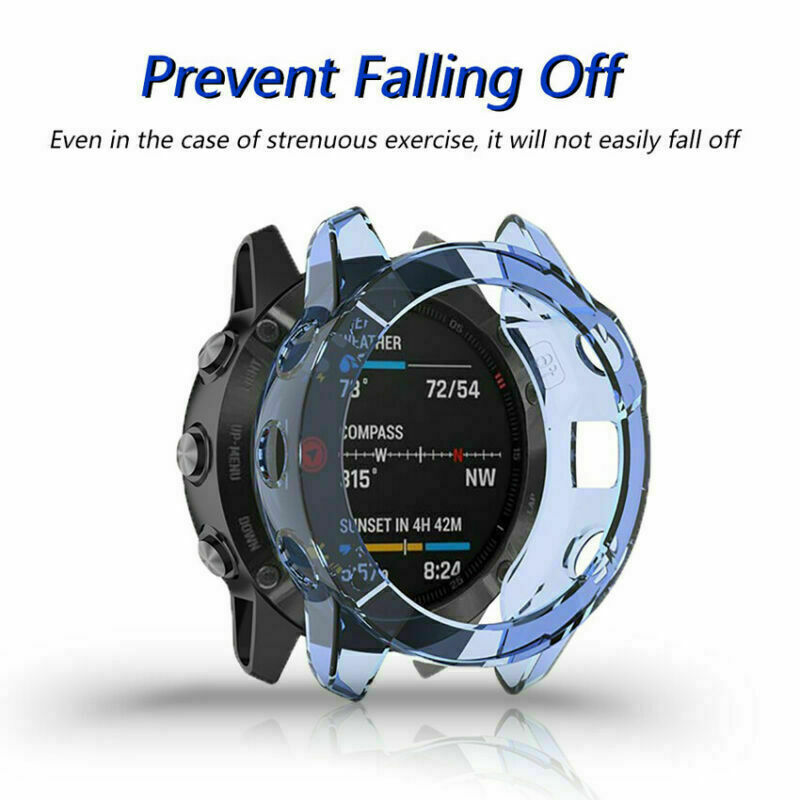For Garmin Fenix 5 5S 5X Plus Shockproof TPU Case Cover Screen Protector