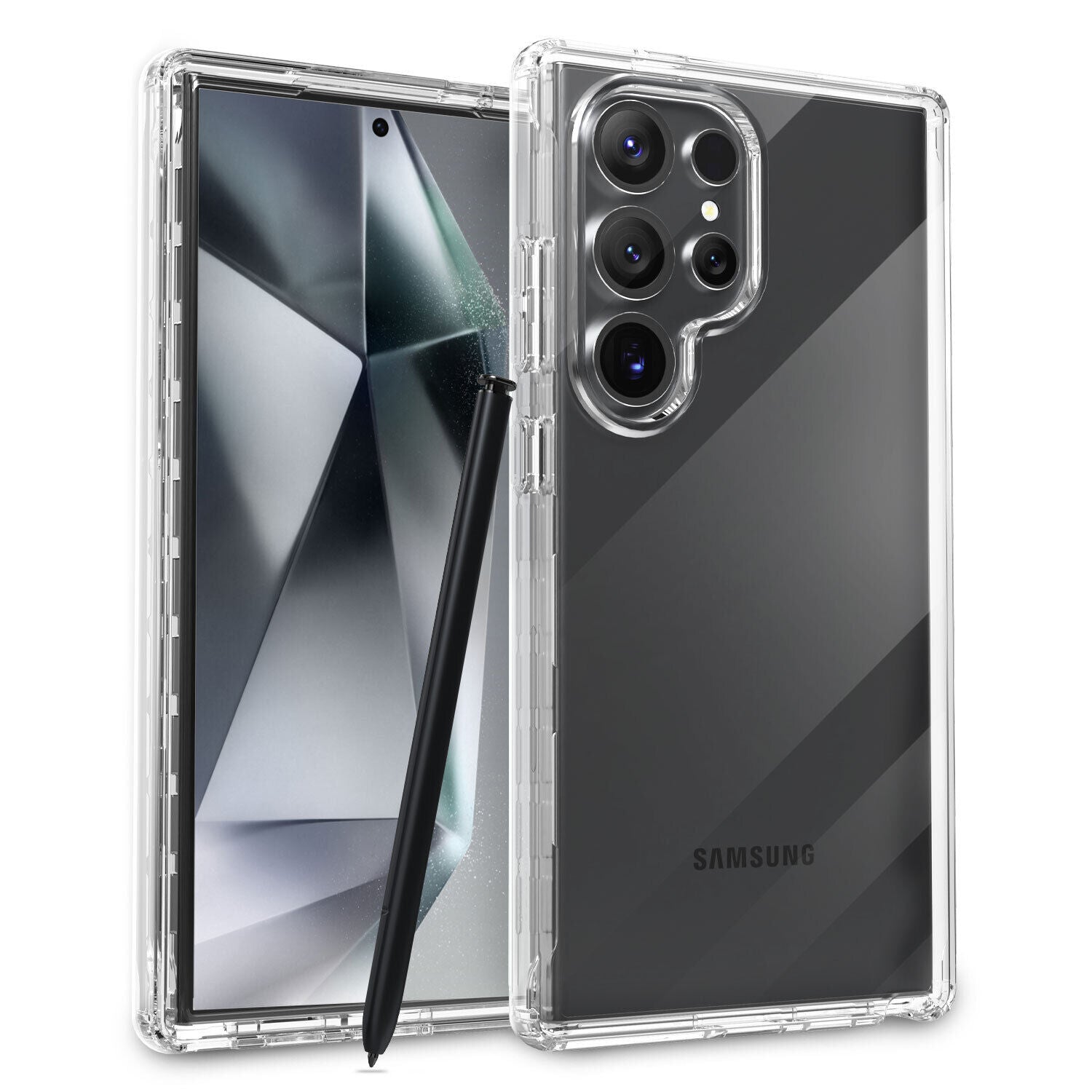 For Galaxy S24 Plus Ultra Case Clear Shockproof 360 Full Body Cover