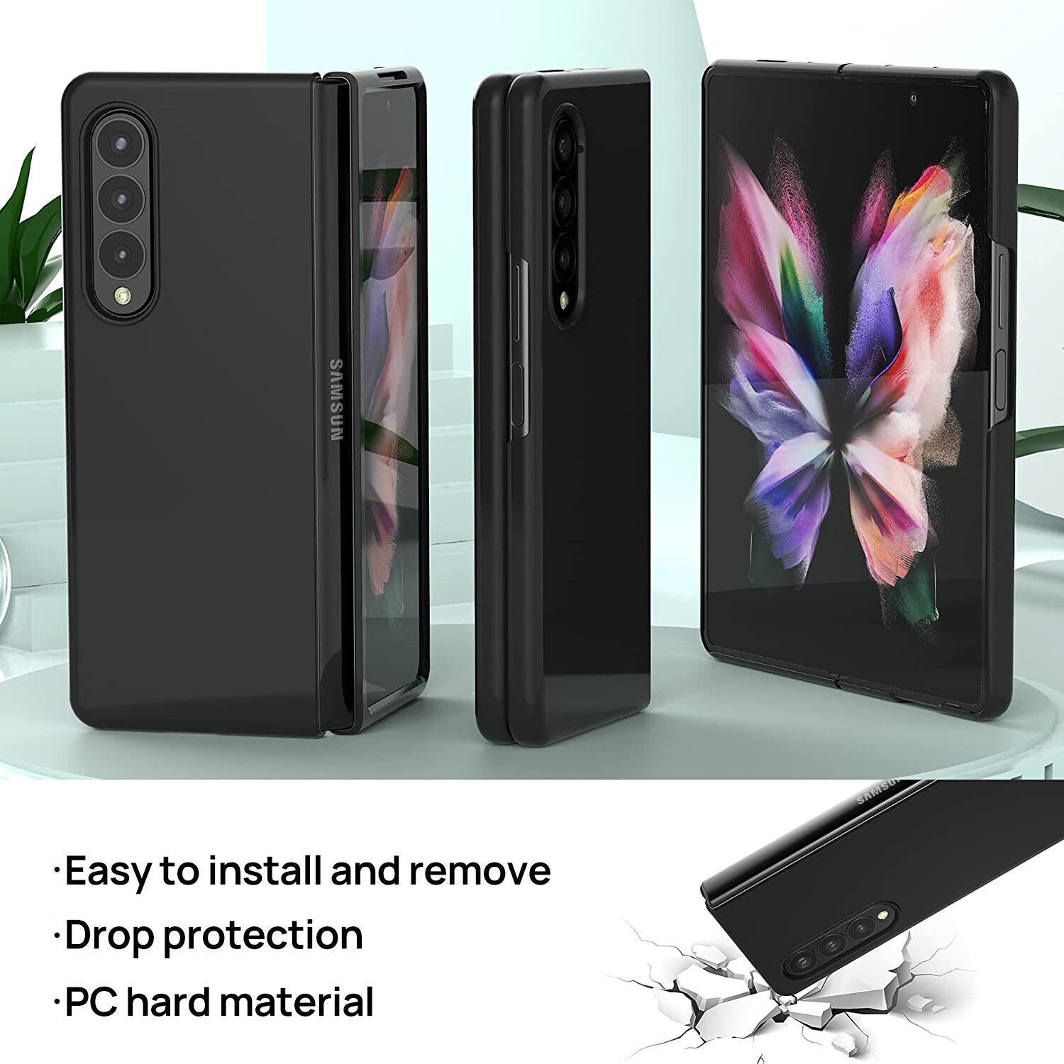 MAXSHIELD For Samsung Galaxy Z Fold 4 5G Case Heavy Duty Shockproof Cover