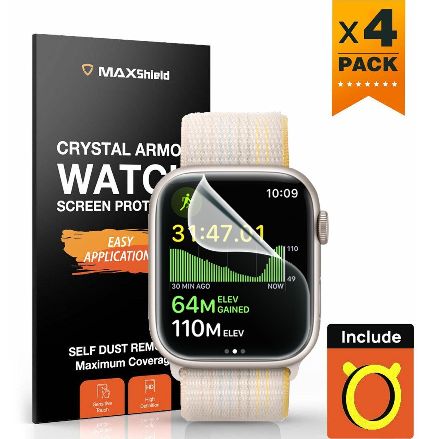 [4 Packs]Hydrogel Screen Protector for Apple Watch Ultra 49mm
