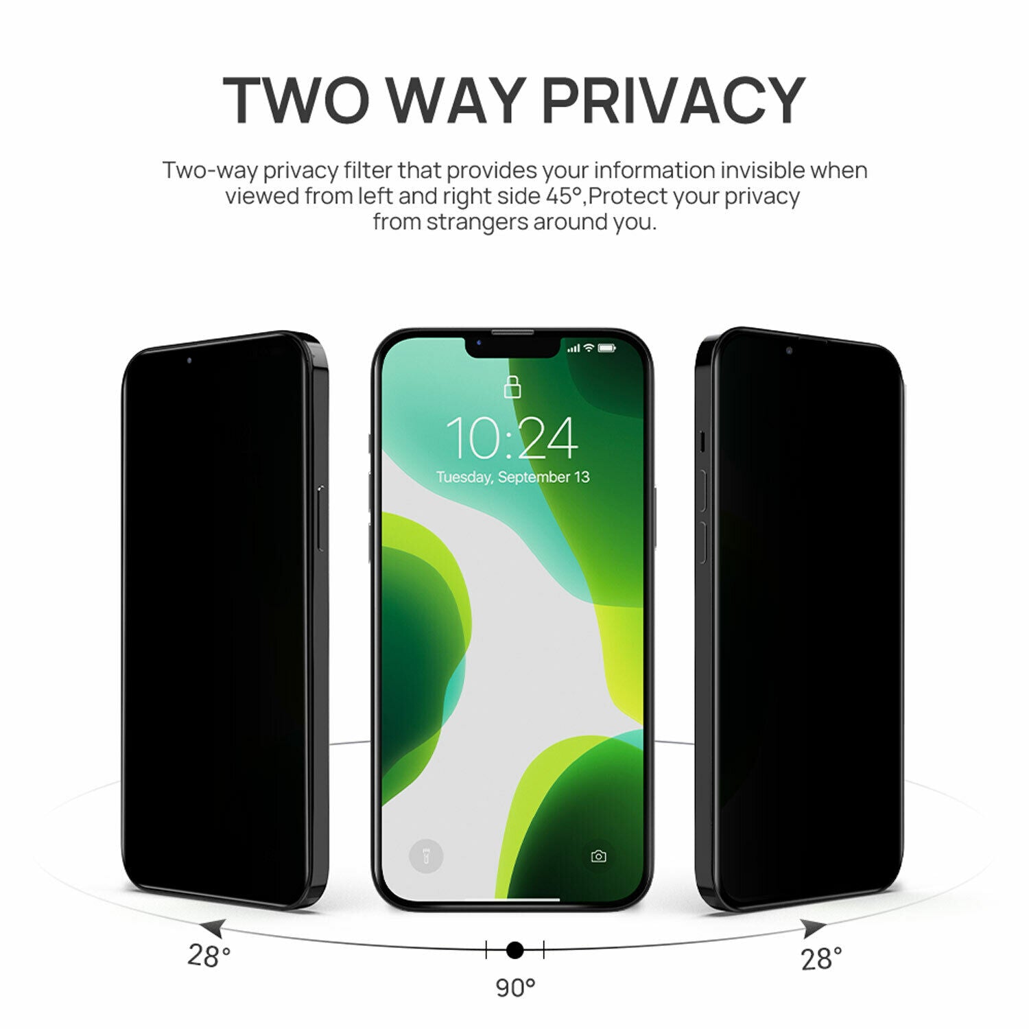 2x Privacy Tempered Glass Screen Protector For iPhone 14 Series