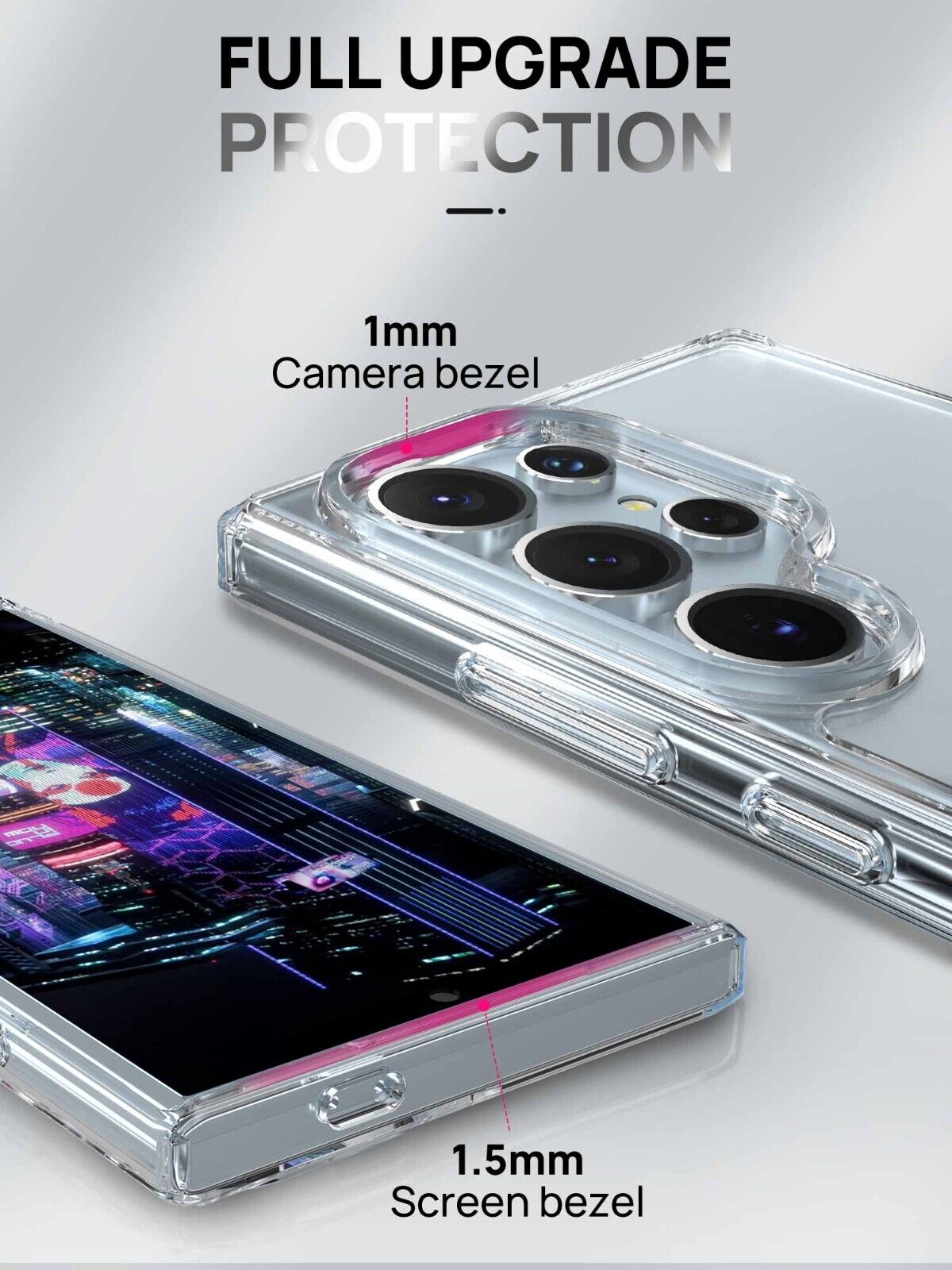 For Galaxy S24 Plus Ultra 5G Case Shockproof Clear Slim Cover