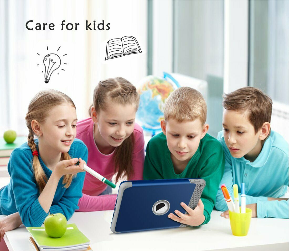 Heavy Duty Kids Shockproof Cover iPad Case For iPad 6th Generation 2018 9.7"