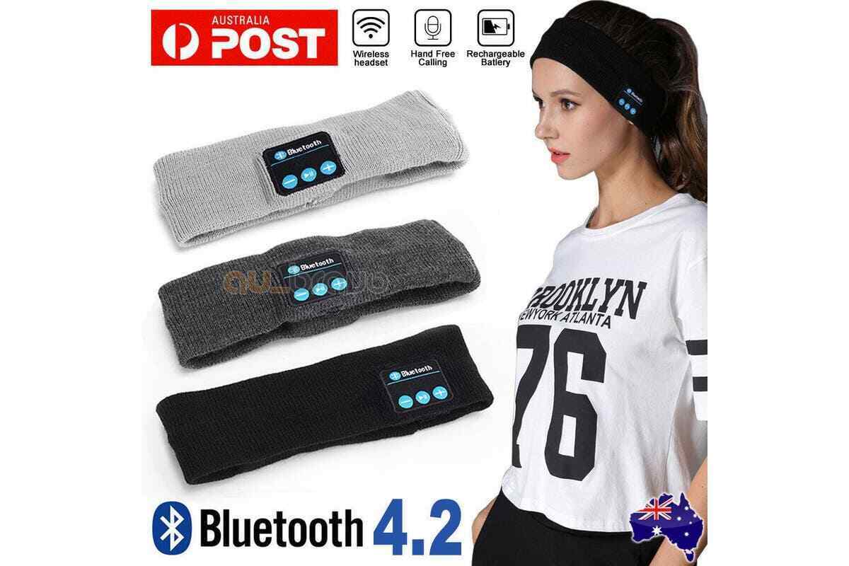 Wireless Bluetooth Headband Earphone Stereo Sport Headphone Headset Sleep