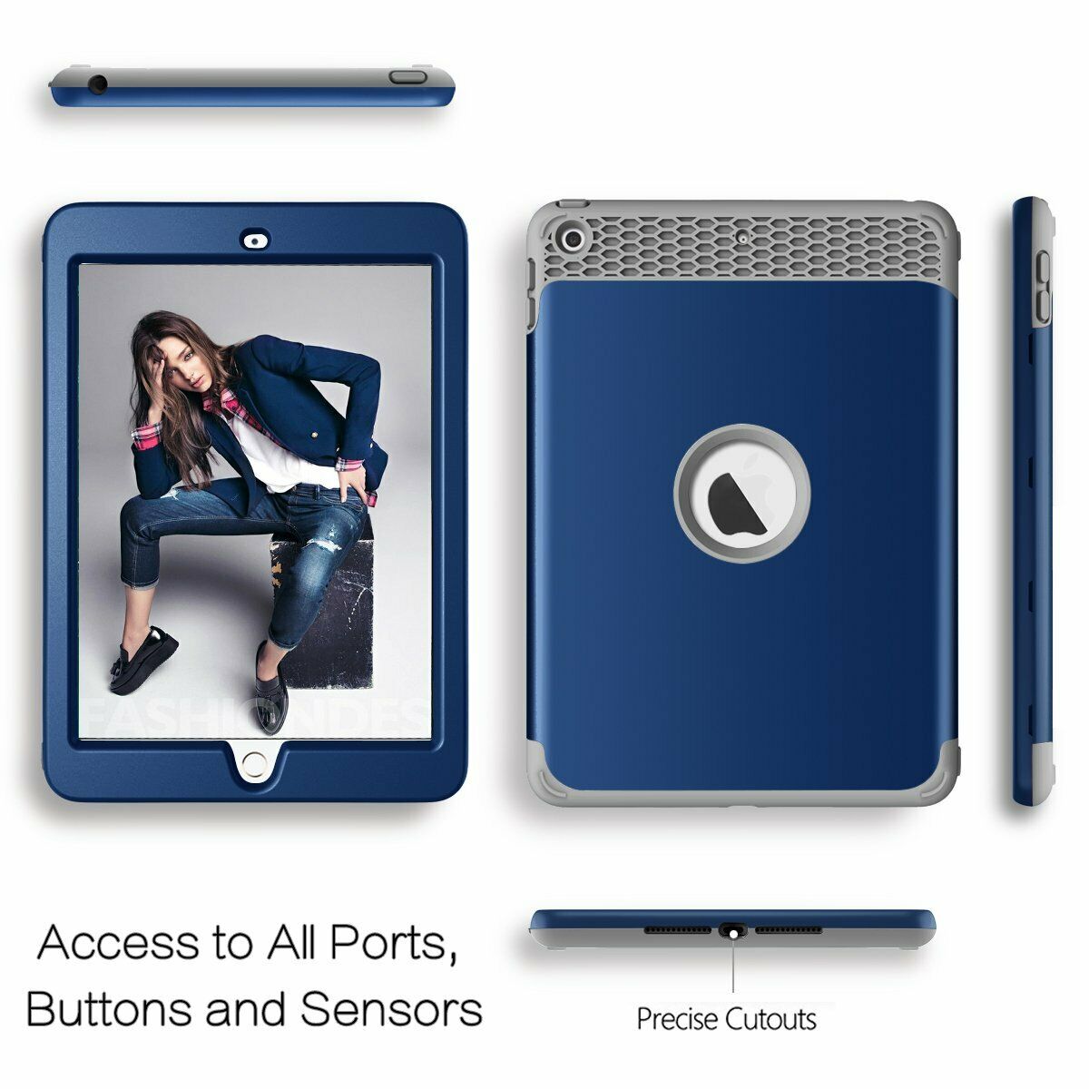 Heavy Duty Kids Shockproof Cover iPad Case For iPad 5th Generation 2017 9.7"