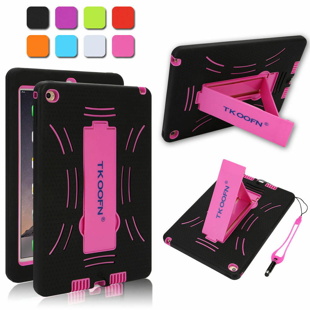 Kids Shockproof Case Heavy Duty Tough Kick Stand Cover for iPad Mini 1/2/3