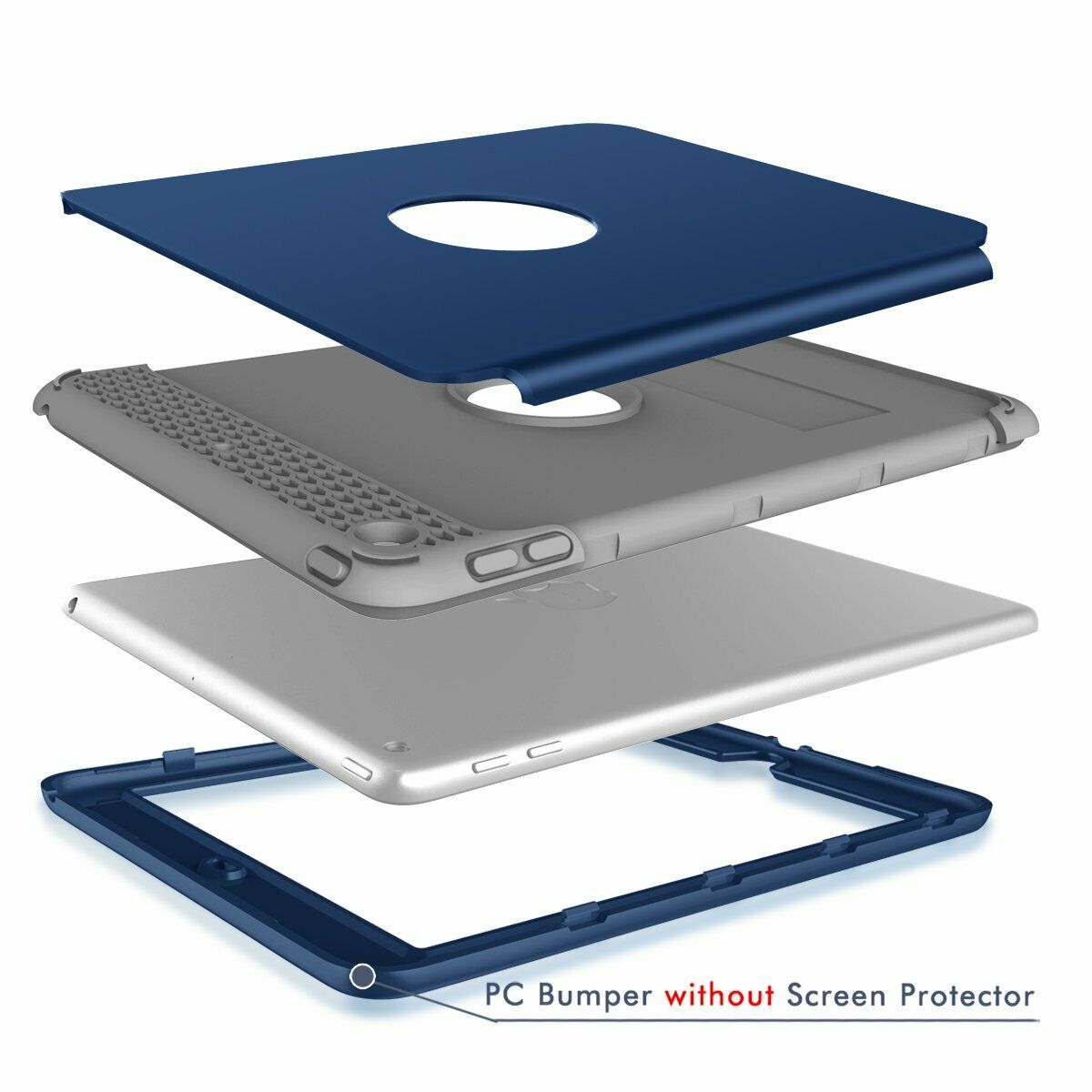 Heavy Duty Kids Shockproof Cover iPad Case For iPad 6th Generation 2018 9.7"