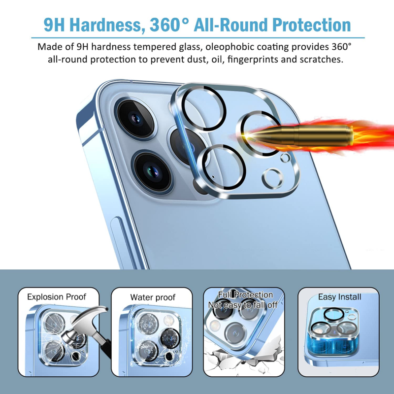 For iPhone 13 Pro Max Plus Clear Case Shockproof Bumper Cover Lens Protector