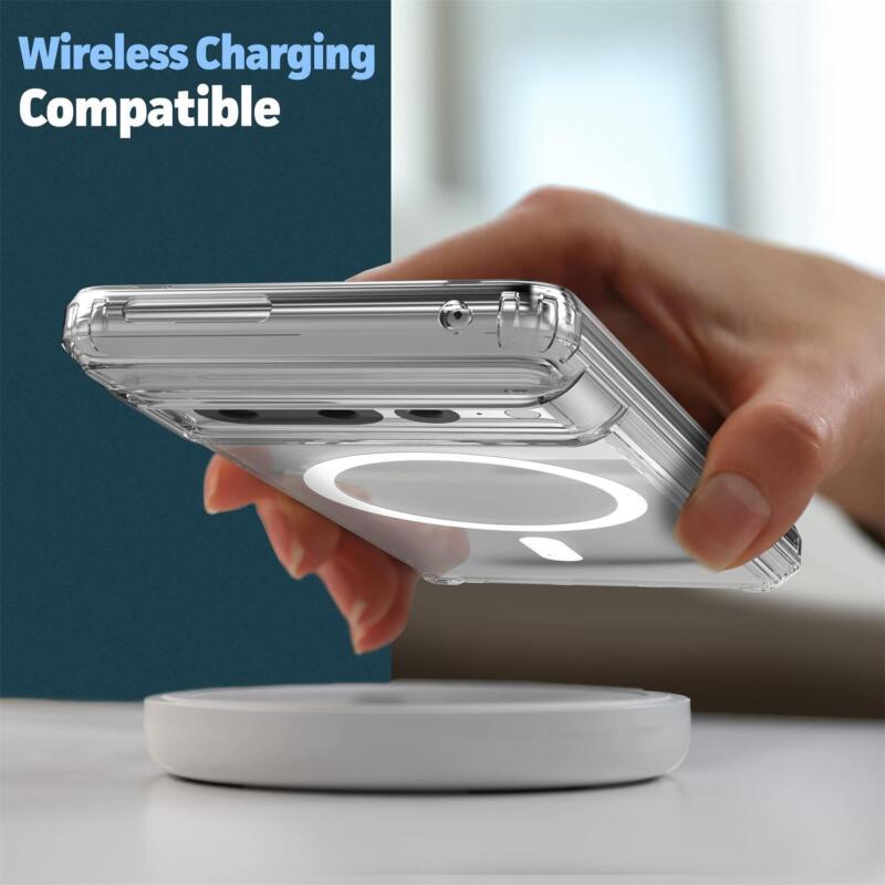 For Google Pixel 7a Magnetic Clear Case Shockproof Slim Cover Protector
