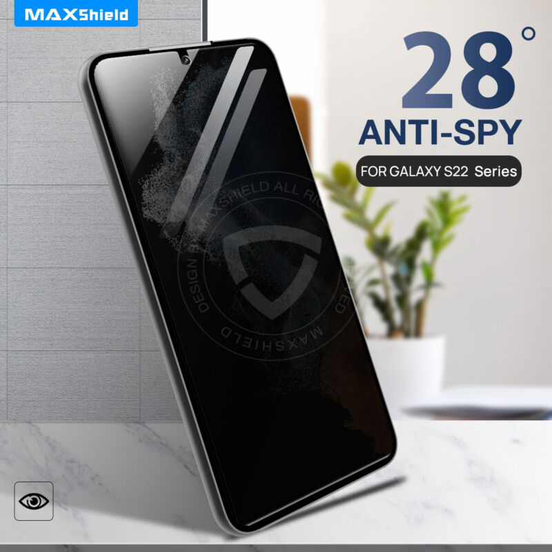 [2 Packs] For Galaxy S23 Plus Ultra Anti-Spy Privacy Screen + Lens Protector